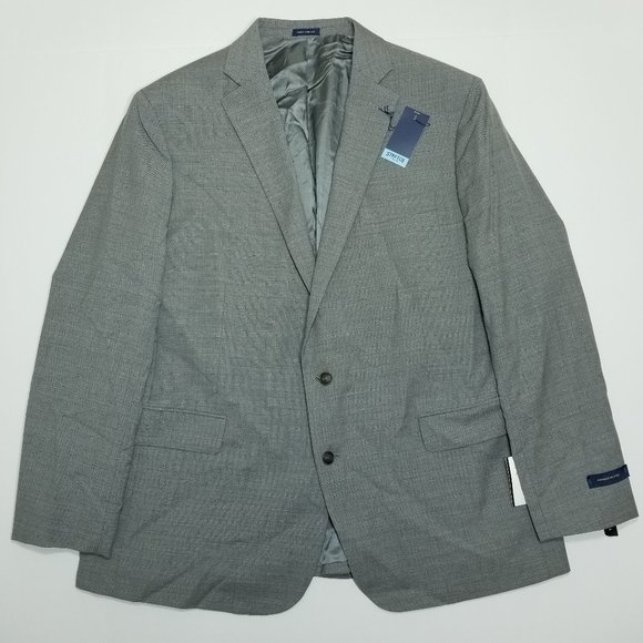 Stafford Hopsack Blazer - Gray - Gray Heather - St